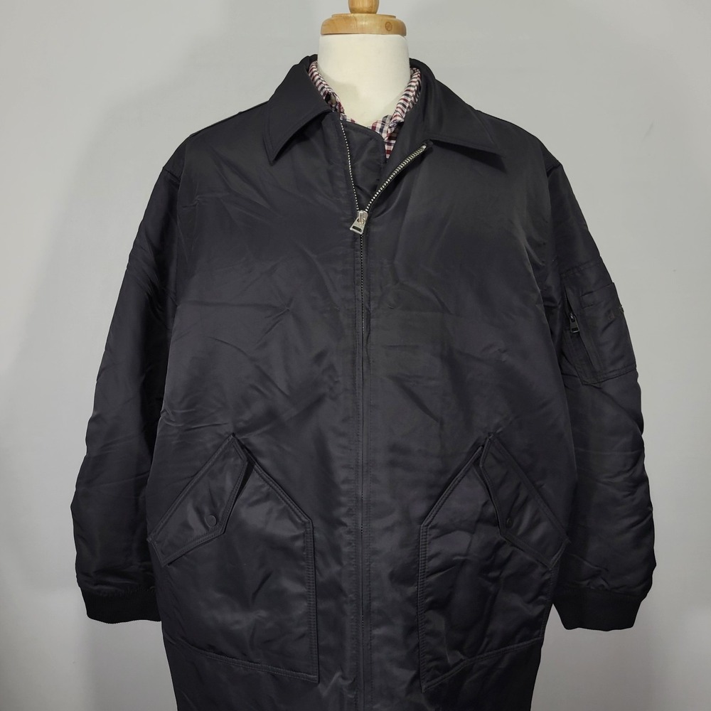 Hugo Boss Men's Rain Jacket Coat Black Polyester MADALO4211 Size XL‎ NEW